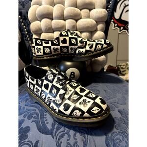 Dr Martens Death Card Luck Ran Out Oxfords 1461 size 9/EU 41
